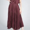 Pleated Skirt in Cocoa