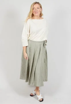 Pleated Skirt in Green