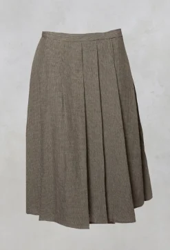 Pleated Skirt in Green