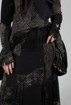 Pleated Skirted in Latte Print
