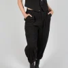Pleated Trousers in Black