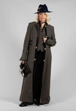 Pleated Waistcoat in Tweed