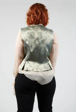 Pleated Waistcoat in Tweed
