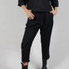Pleated Wool Trousers in Black