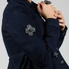 Plus Shape Beaded Accessory Patch in Silver