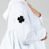 Plus Shape Beaded Accessory Patch in Black