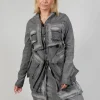 Pocket Jacket in C.Coal 70% Cloud
