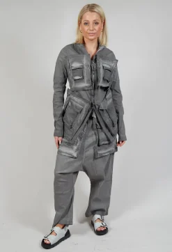 Pocket Jacket in C.Coal 70% Cloud