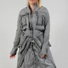 Pocket Overcoat in C.Coal 70% Cloud