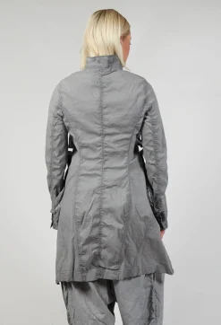 Pocket Overcoat in C.Coal 70% Cloud
