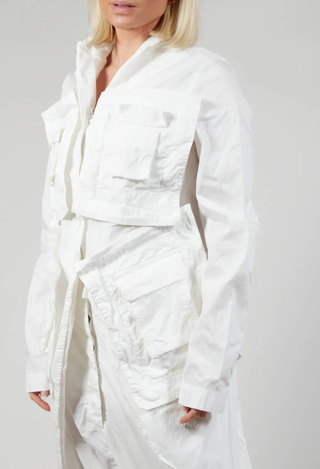 Pocket Overcoat in Starwhite