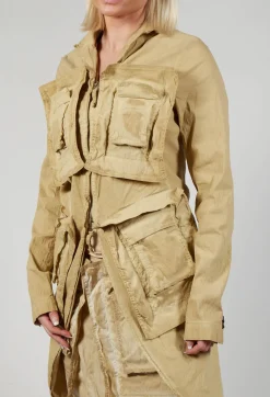 Pocket Overcoat in Wax Cloud