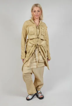 Pocket Overcoat in Wax Cloud