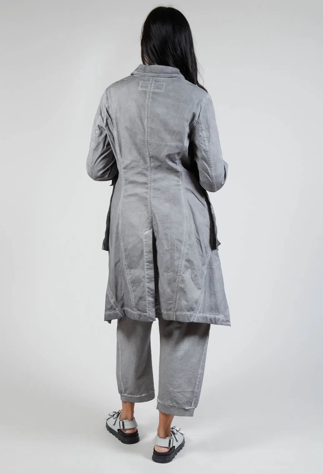 Pocket Utility Jacket in C.Coal 70% Cloud