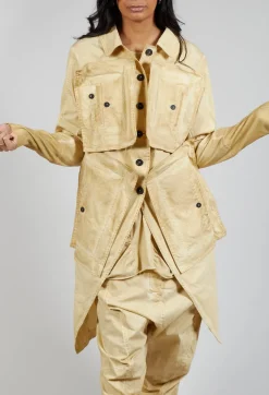Pocket Utility Jacket in Wax Cloud
