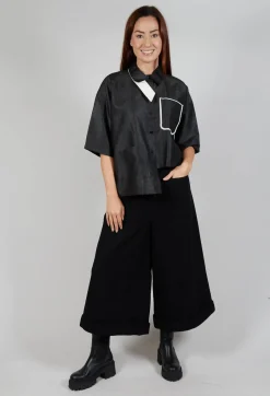 Pocket Wool Trousers in Black