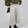 Pocket Wool Trousers in Cream