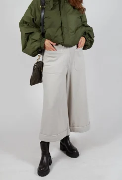 Pocket Wool Trousers in Cream