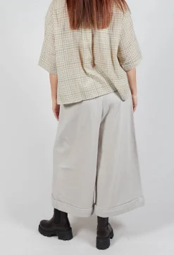 Pocket Wool Trousers in Cream