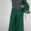 Pocket Wool Trousers in Forest