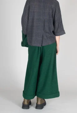 Pocket Wool Trousers in Forest