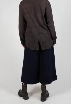 Pocket Wool Trousers in Navy