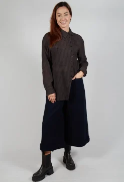 Pocket Wool Trousers in Navy
