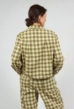Poe Jacket in Carreaux Vert