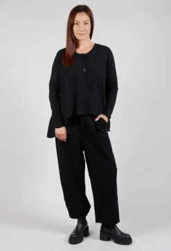 Polka Dot Trousers in Nero