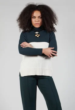 Polo Neck in Peacock Green
