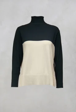 Polo Neck in Peacock Green