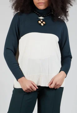Polo Neck in Peacock Green