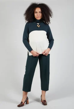 Polo Neck in Peacock Green