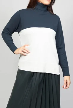 Polo Neck in Peacock Green