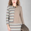 Polpa Cardigan in Alpaca Stripe
