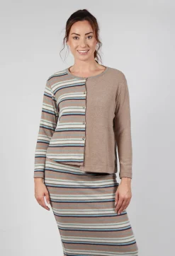 Polpa Cardigan in Alpaca Stripe