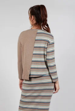 Polpa Cardigan in Alpaca Stripe
