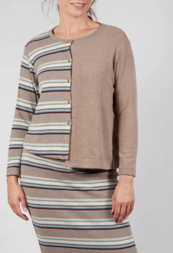 Polpa Cardigan in Alpaca Stripe