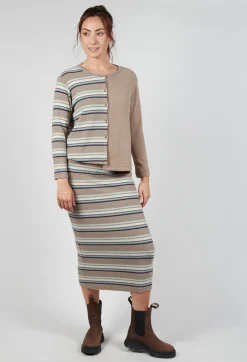 Polpa Cardigan in Alpaca Stripe