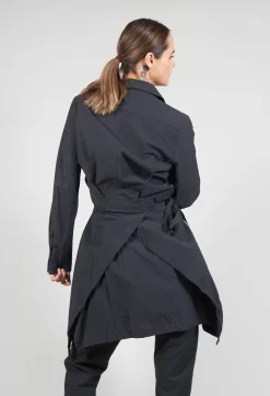 Poplin Len Shirt in Ardoise