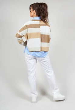 Poplin Shirt in Azzurro / Bianco