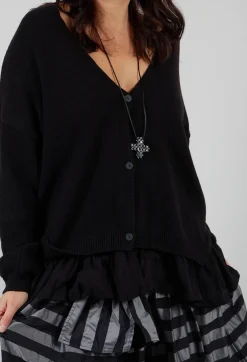 Pops Cardigan in Black