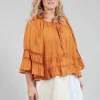 Prairie Blouse in Red