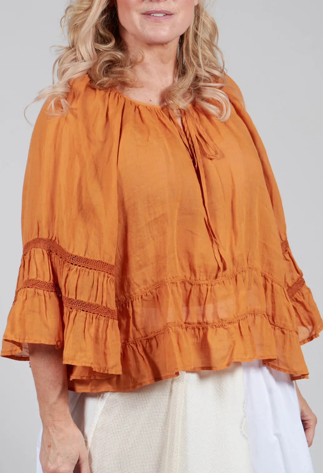 Prairie Blouse in Red