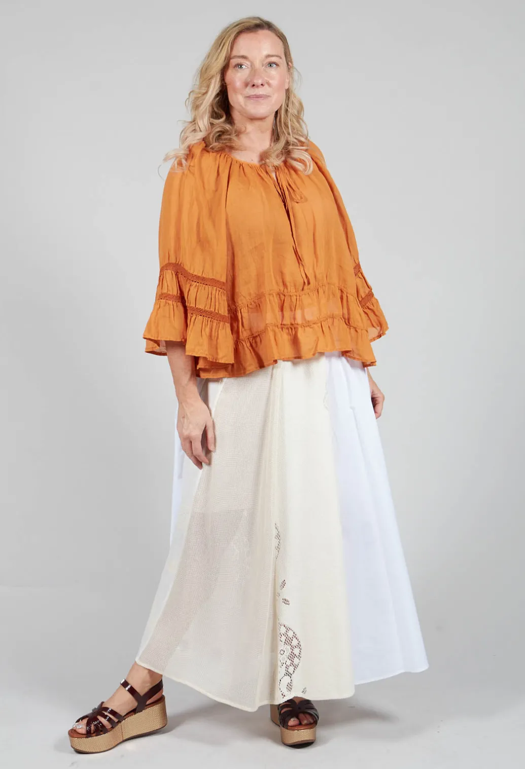 Prairie Blouse in Red