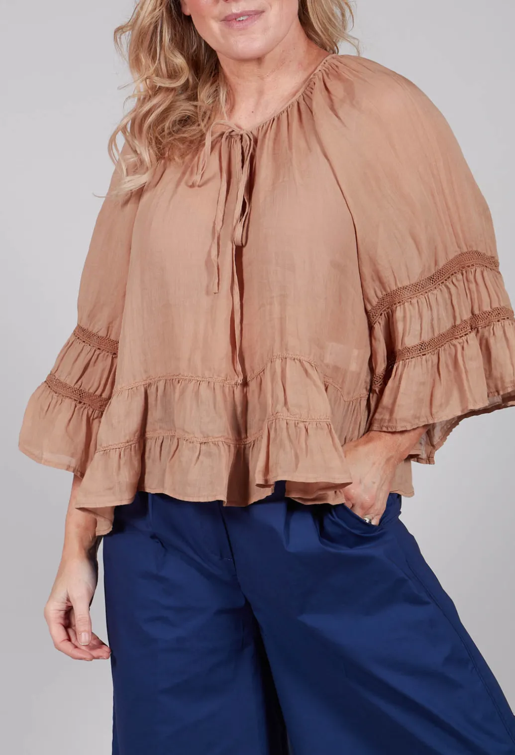 Prairie Blouse in Tulum Sand