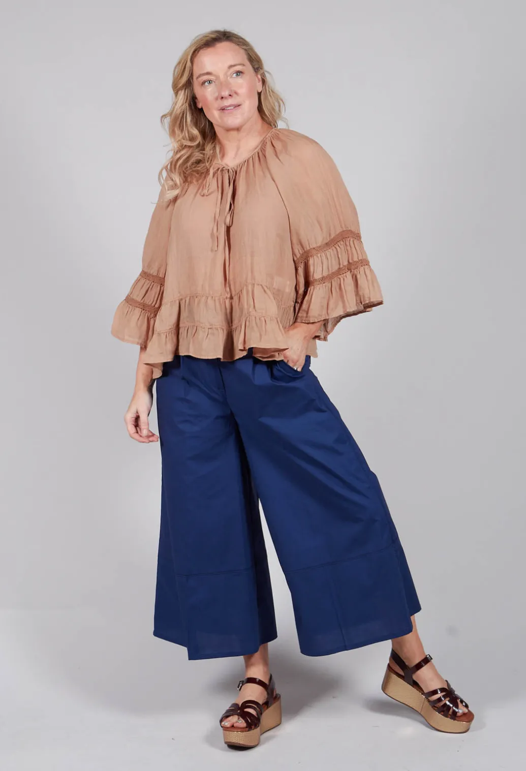 Prairie Blouse in Tulum Sand