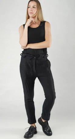 PRE-ORDER -  Asymmetric Belt Loop Trouser in Black Dust