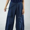 PRE-ORDER - Cargo Linen Trousers in Malibu (Pictured in Navy)