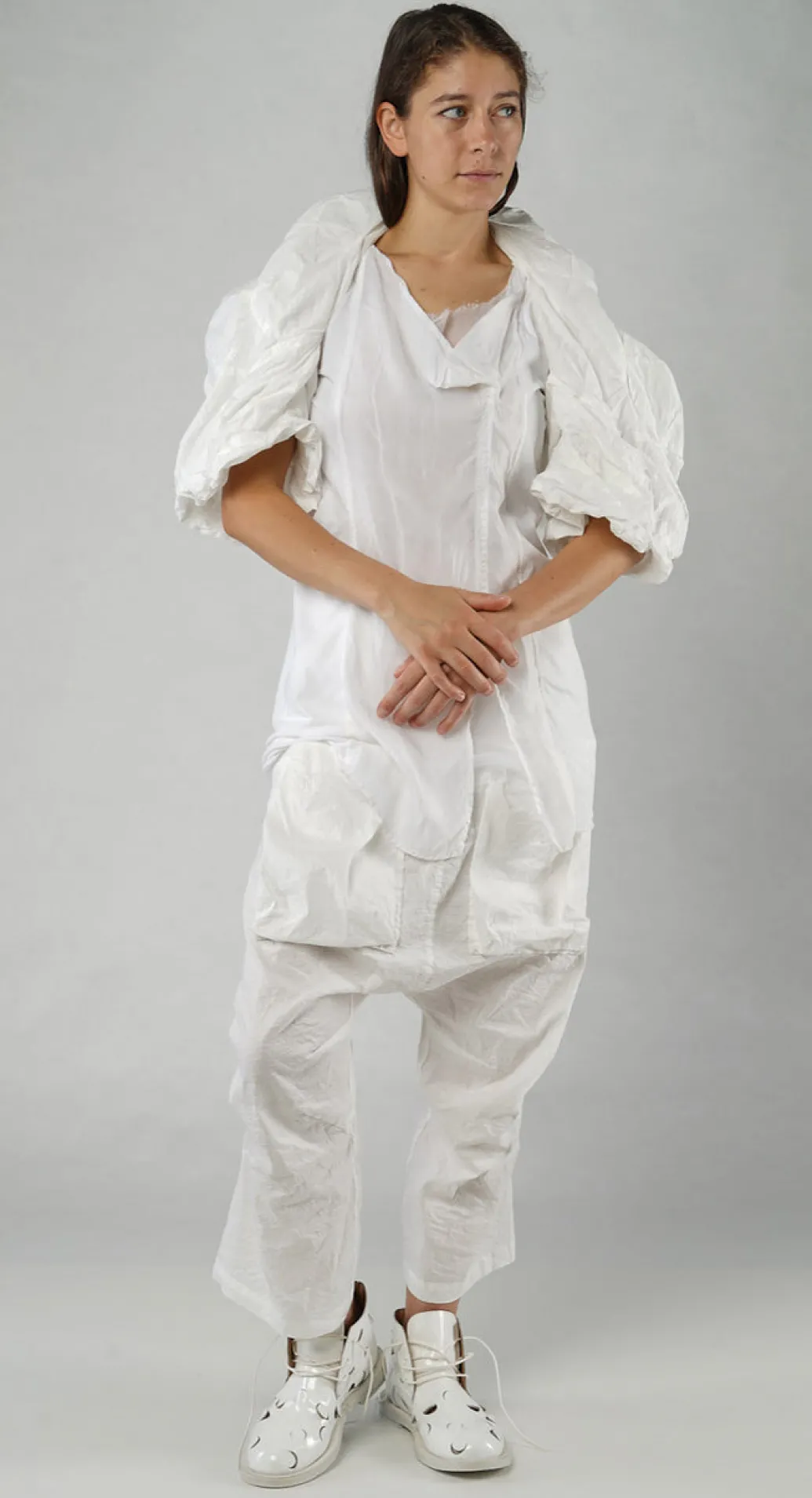 PRE-ORDER - Cropped Bubble Jacket in Asteroid (Pictured in Starwhite)